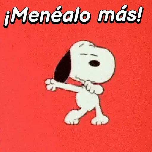 stickers_Menéalo,Muévelo_Snoopy🕺🏼💃🏼🎶