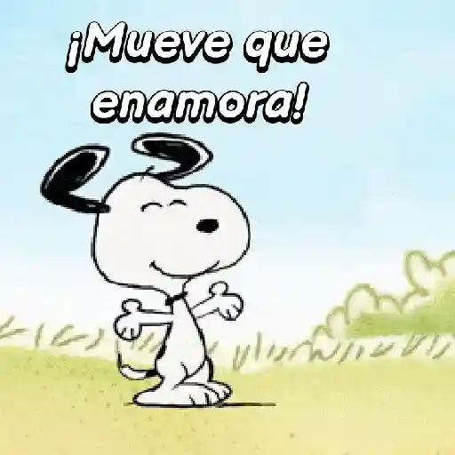 stickers_Menéalo,Muévelo_Snoopy🕺🏼💃🏼🎶