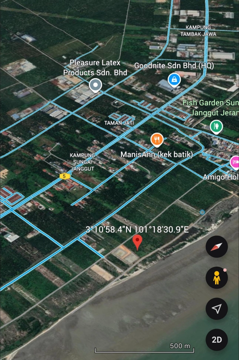 SUNGAI JANGGUT JERAM TANAH PERTANIAN