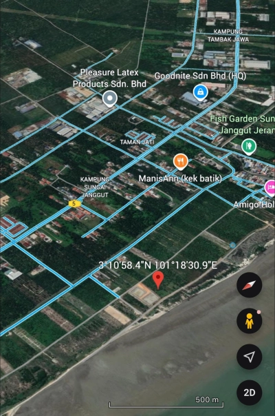 SUNGAI JANGGUT JERAM TANAH PERTANIAN