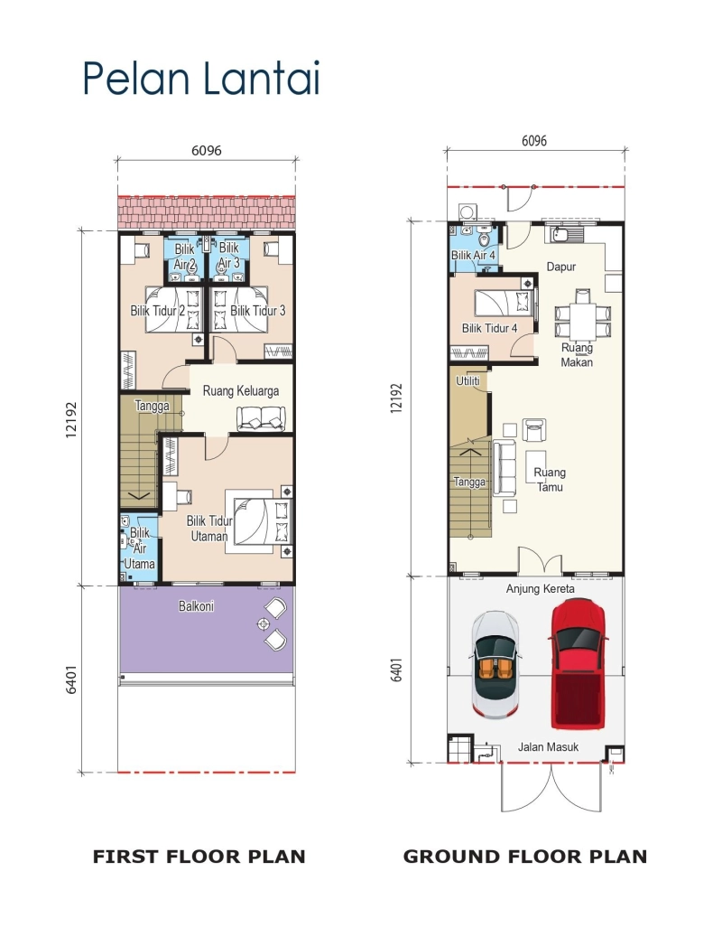 Rumah Baru Design Moden 2 Tingkat Teres Di Taman Bajuri, Olak Lempit Banting