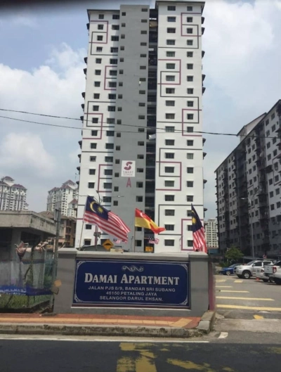 Damai Apartment @ Bandar Sunway, PJS 8, Petaling Jaya - near LRT & Sale below bank value Rm30k