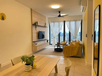 SKYMERIDIEN SENTUL CONDOMINIUM FOR RENT FULLY FURNISHED VIEW KLCC MENARA KL PNB HIGH FLOOR 37TH 2 BEDROOM 2 CAR PARK WALKING DISTANCE TO LRT SENTUL
