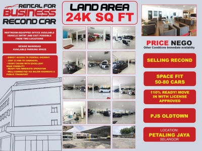 30K SQ FT COMMERCIAL CAR SHOWROOM PETALING JAYA FOR RENT