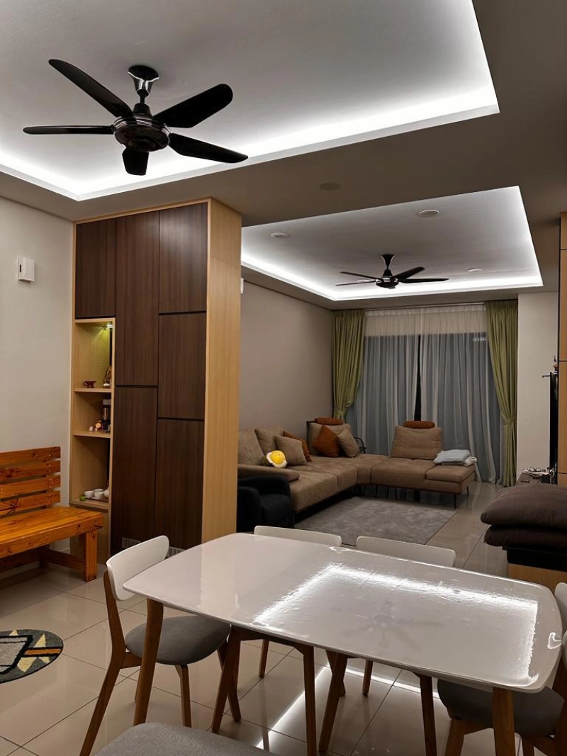 FORTUNE PERDANA SERVICE RESIDENCE, Actual, FULLY Renovated, 3 CARPARK, Low Deposit