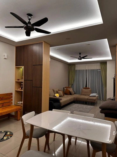 FORTUNE PERDANA SERVICE RESIDENCE, Actual, FULLY Renovated, 3 CARPARK, Low Deposit