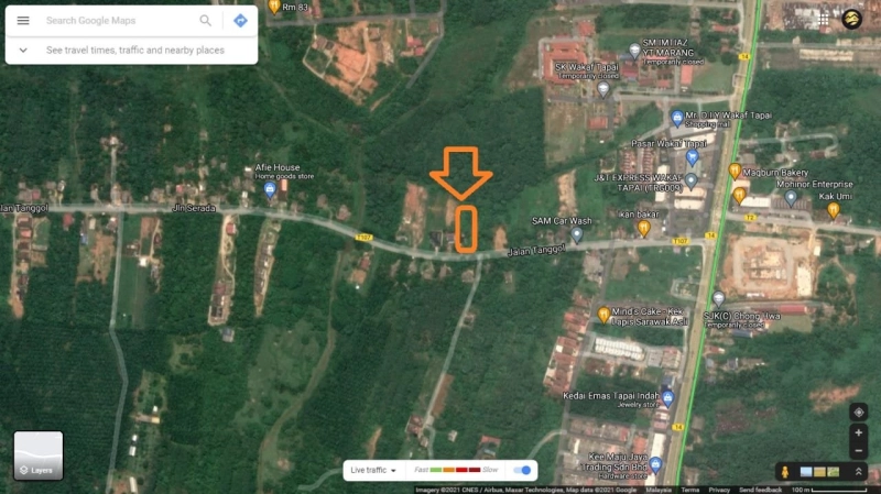 Tapak Tanah Kediaman Untuk Dijual Di Wakaf Tapai Jln Tanggol Marang Terengganu