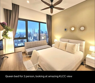 Panoramic 2BR suite with Gorgeous KLCC View & pool