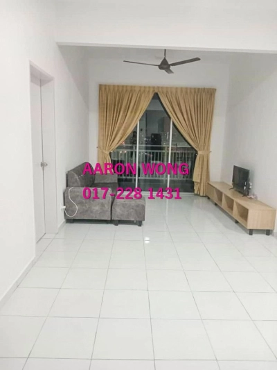 [Fully Furnished, 3 Rooms 3 Bathrooms] Pangsapuri D’ Ruby @ Puchong, Selangor