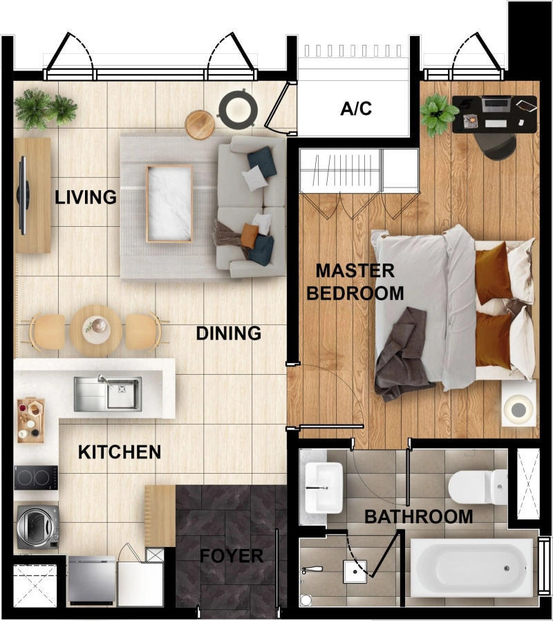 ✨ Brand New Japanese-Style One-Bedroom Luxury Residence ✨