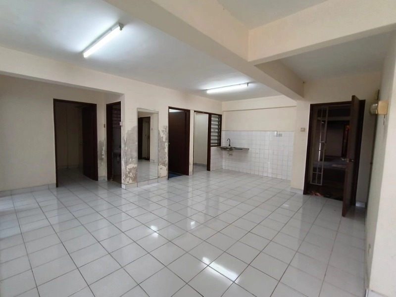 AMAN DUA APARTMENT KEPONG, Actual, Freehold, CORNER Lot, 100%Full Loan