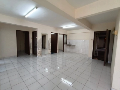 AMAN DUA APARTMENT KEPONG, Actual, Freehold, CORNER Lot, 100%Full Loan