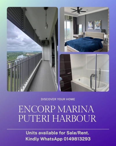 Encorp Marina Studio with Marina/Sea View at Tower 2, Level 18