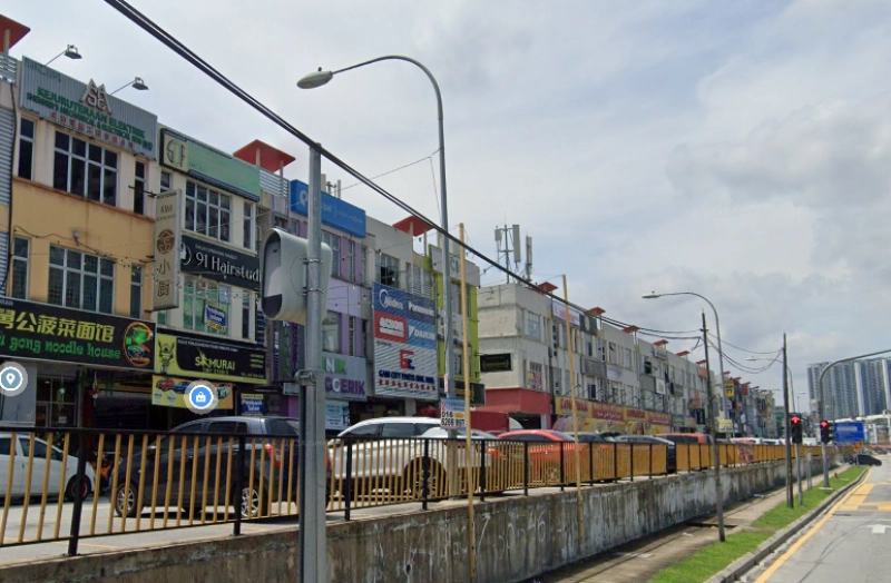 3 Storey SHOP TAMAN SRI RAMPAI SETAPAK, Actual, END LOT, Facing MAIN Road