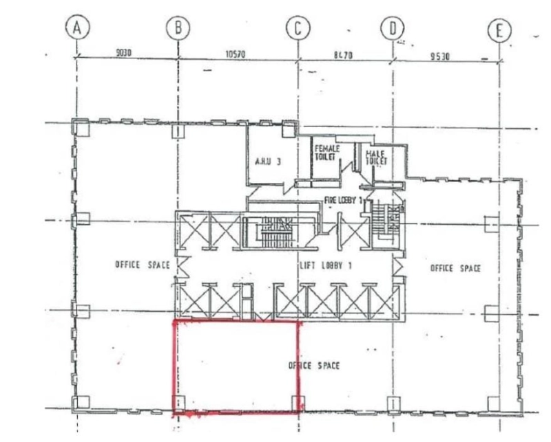 Menara Keck Seng @ Bukit Bintang, KL-Partly Fitted Office-Ready unit