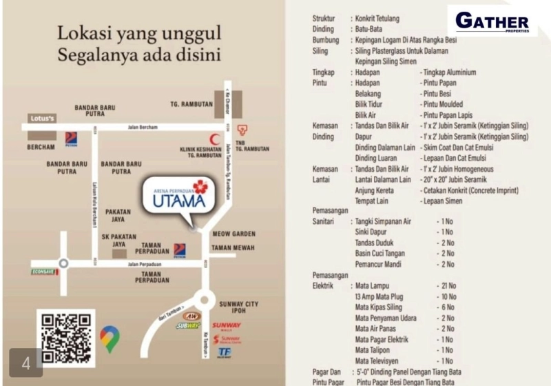 Bercham Tambun Sunway New Project Single Storey For Sale