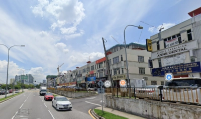 3 Storey SHOP TAMAN SRI RAMPAI SETAPAK, Actual, END LOT, Facing MAIN Road