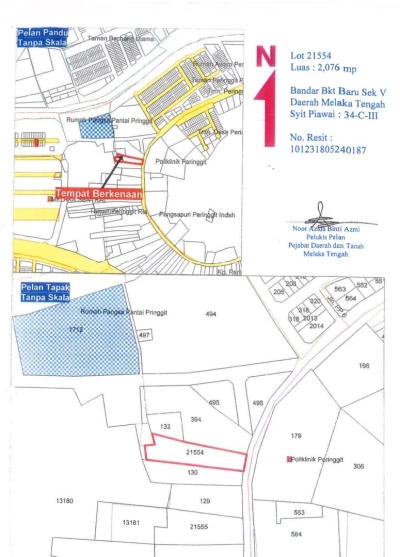 Melaka land for sale @ Bandar Bukit Baru Seksyen V Daerah Melaka Tengah
