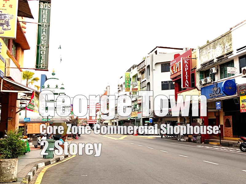 Chulia Street 2-Storey Core Zone Commercial Shophouse for Sale | Georgetown