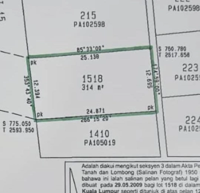 KERAMAT KUALA LUMPUR BANGLO LOT