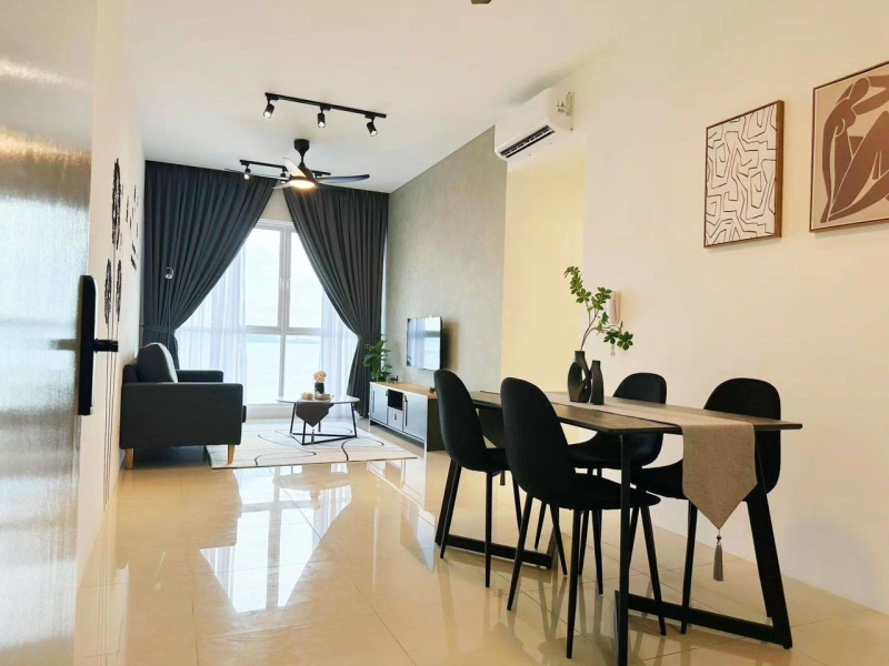 The Zen Bayan Lepas Seaview Furnished & Renovated Queensbay Mall area