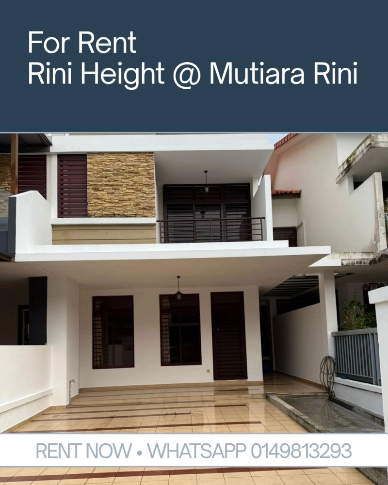 Rini Height @ Mutiara Rini — Renovated Double-Storey Home for Rent