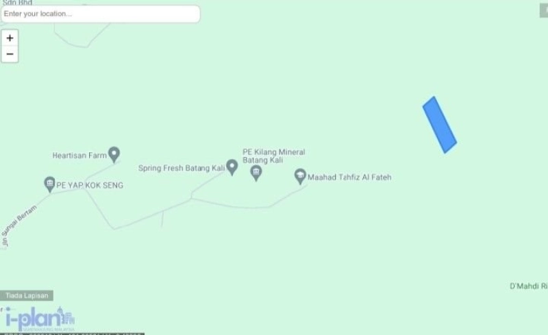 SUNGAI BERTAM BATANG KALI TANAH PERTANIAN