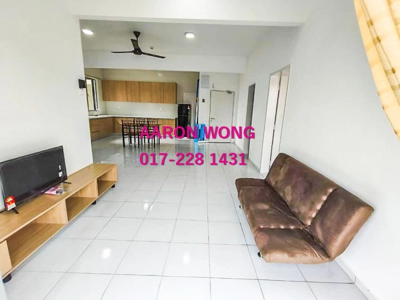 [Fully Furnished, 3 Rooms 3 Bathrooms] Pangsapuri D’ Ruby @ Puchong, Selangor