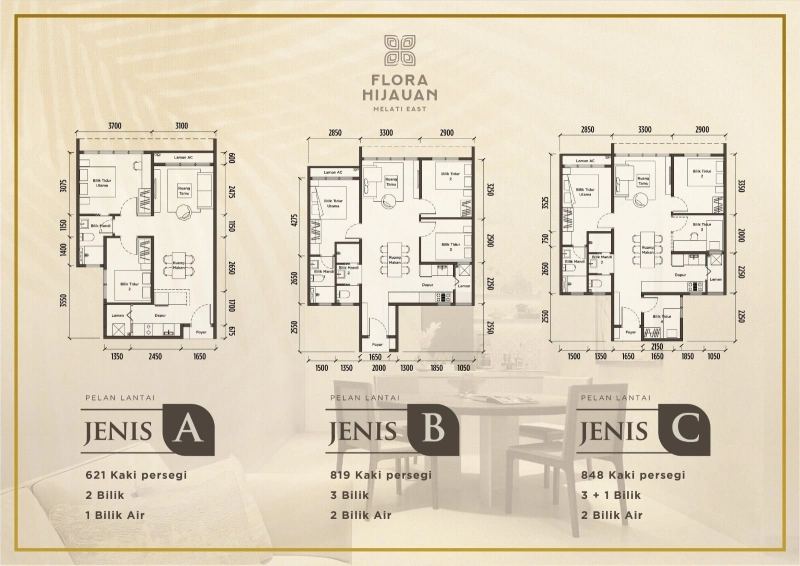 FLORA HIJAUAN APARTMENT TAMAN MELATI GOMBAK