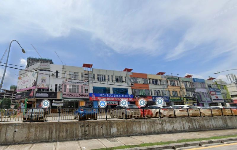 3 Storey SHOP TAMAN SRI RAMPAI SETAPAK, Actual, END LOT, Facing MAIN Road