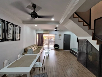 2 Storey TAMAN SRI SINAR Segambut, Actual, FULLY Renovated & Extended, Low Deposit
