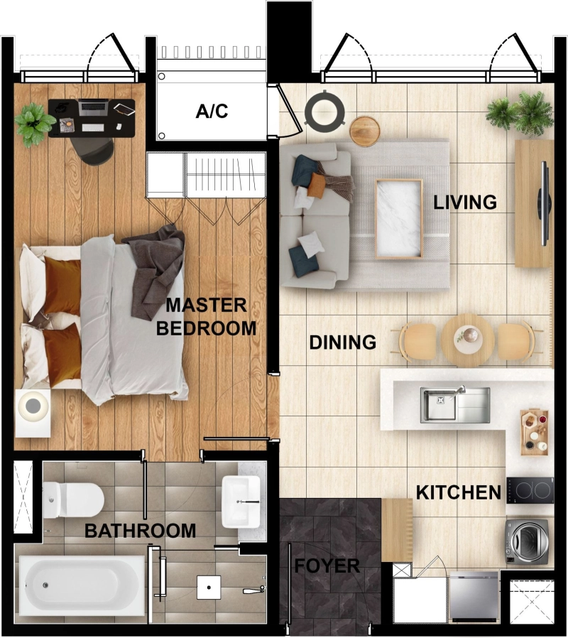 ✨ Brand New Japanese-Style One-Bedroom Luxury Residence ✨