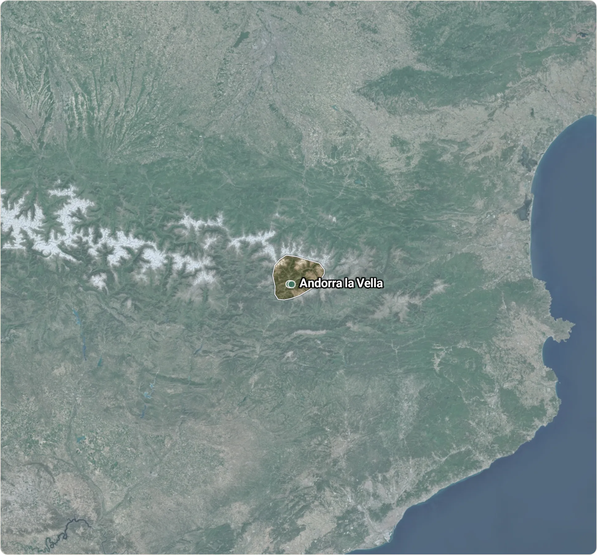 Map of Andorra