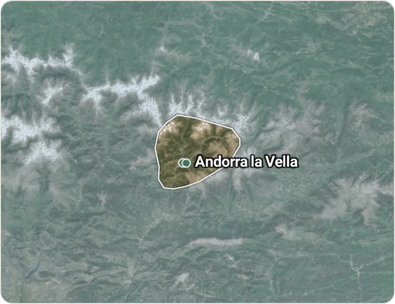 Map of Andorra