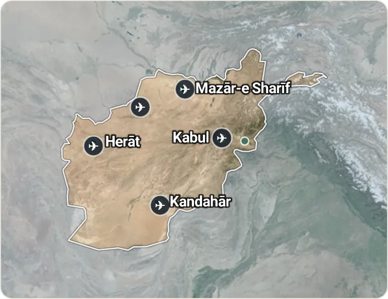 Map of Afghanistan