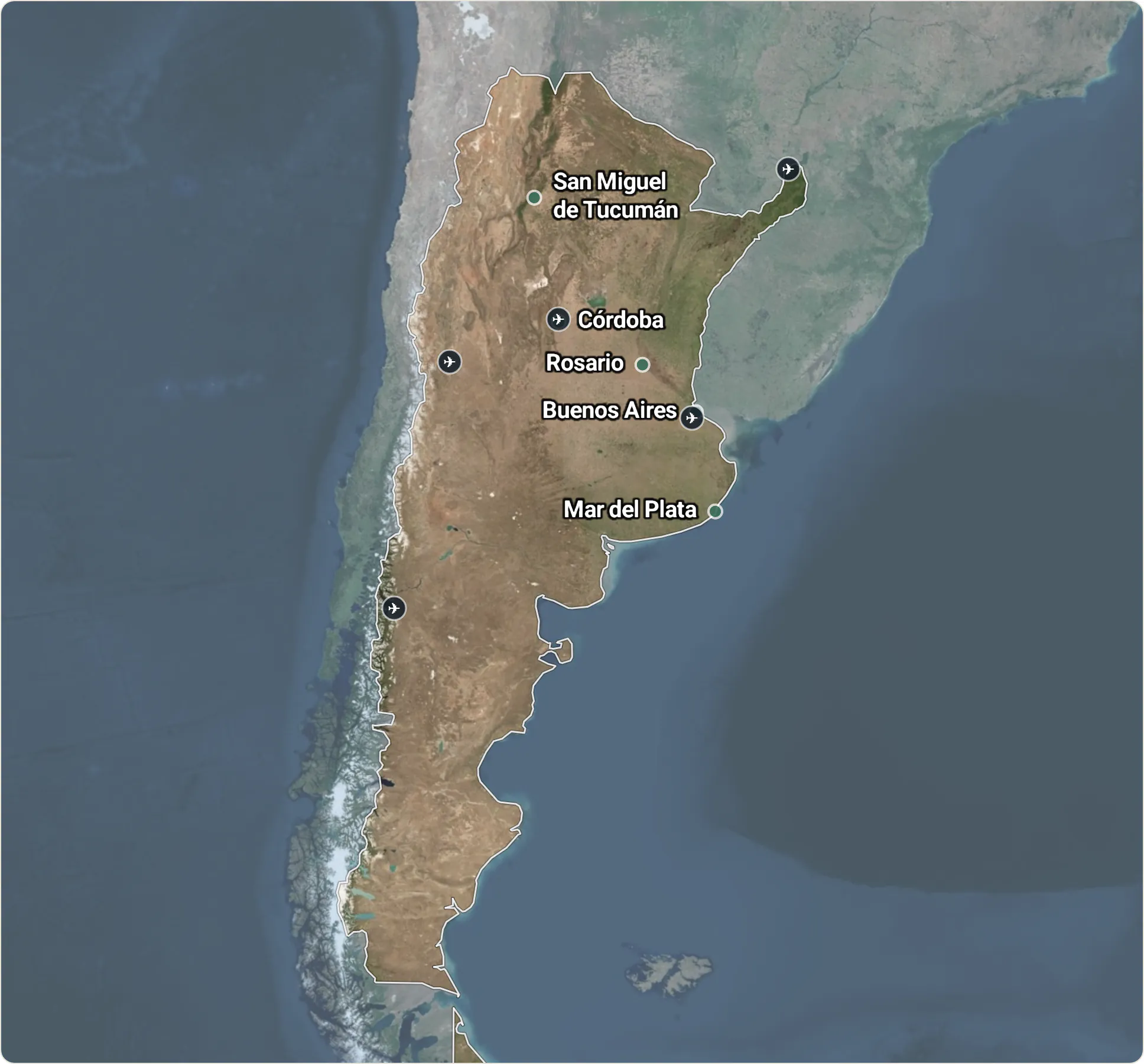 Map of Argentina