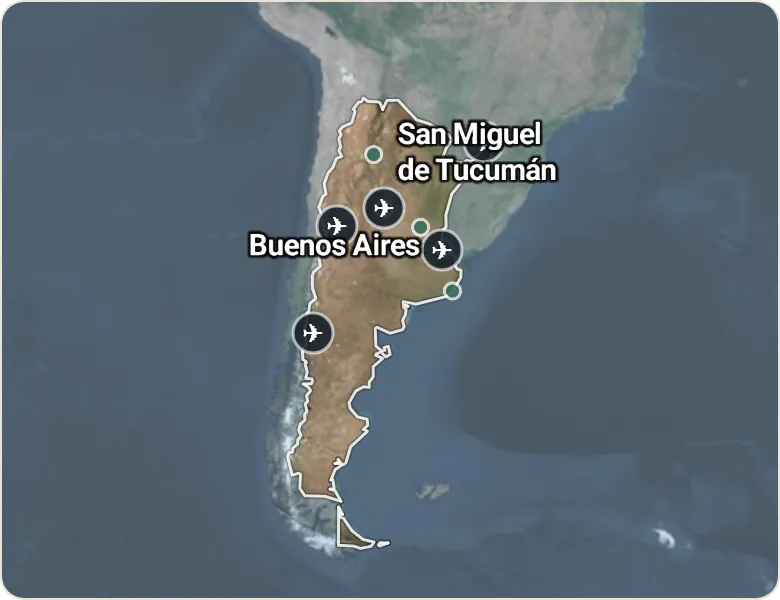 Map of Argentina