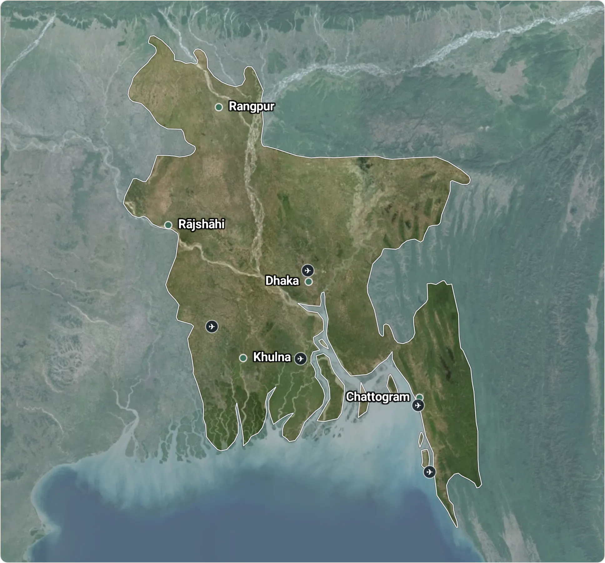 Map of Bangladesh
