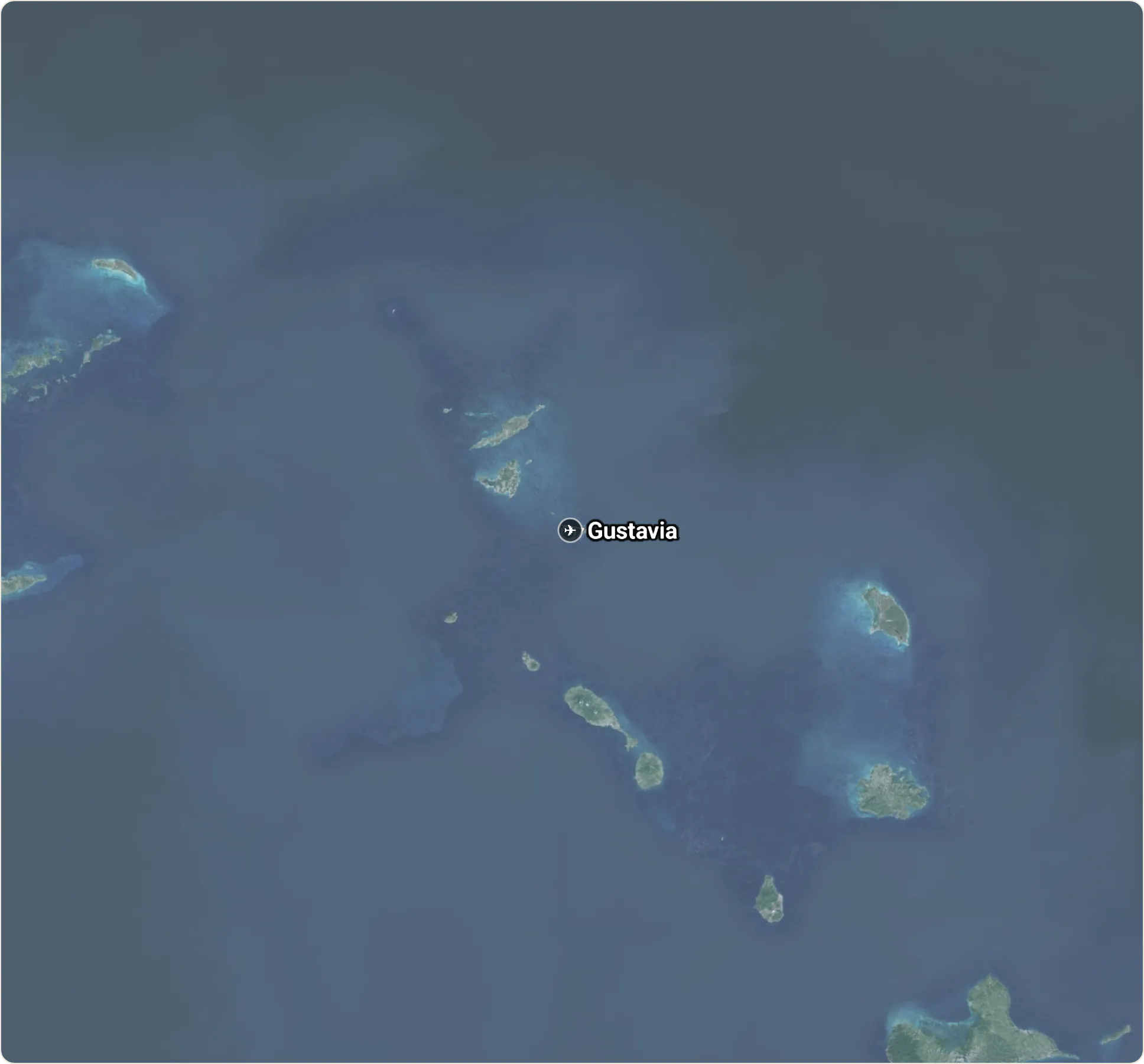 Map of Saint Barthelemy
