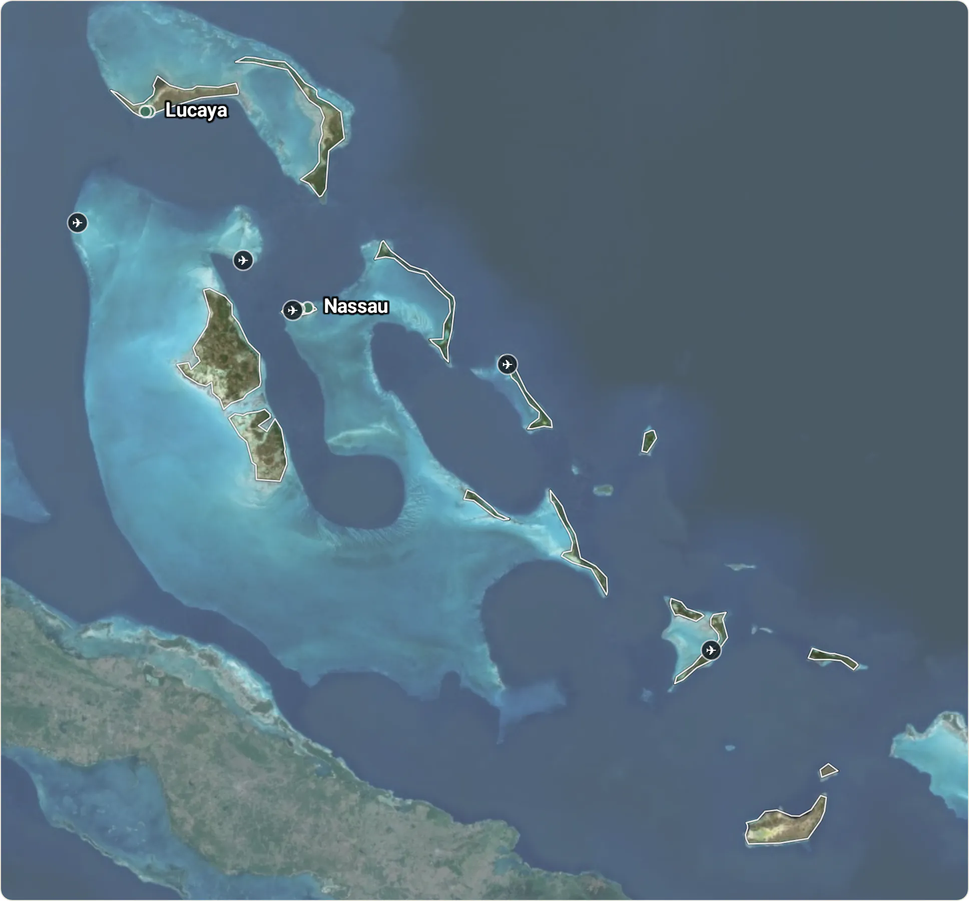 Map of Bahamas