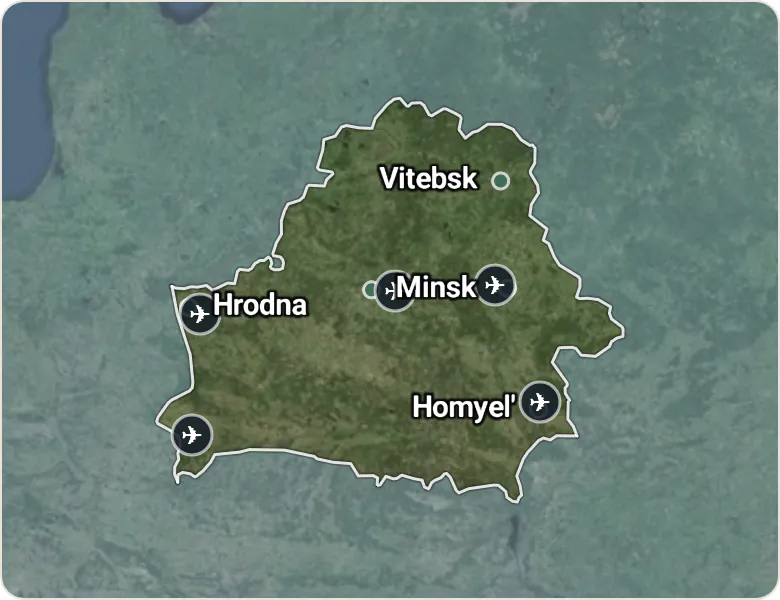 Map of Belarus