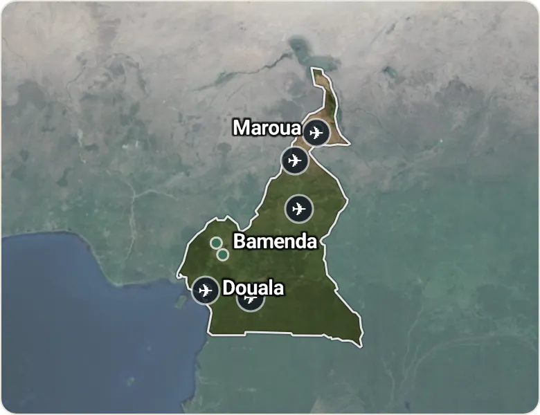 Map of Cameroon