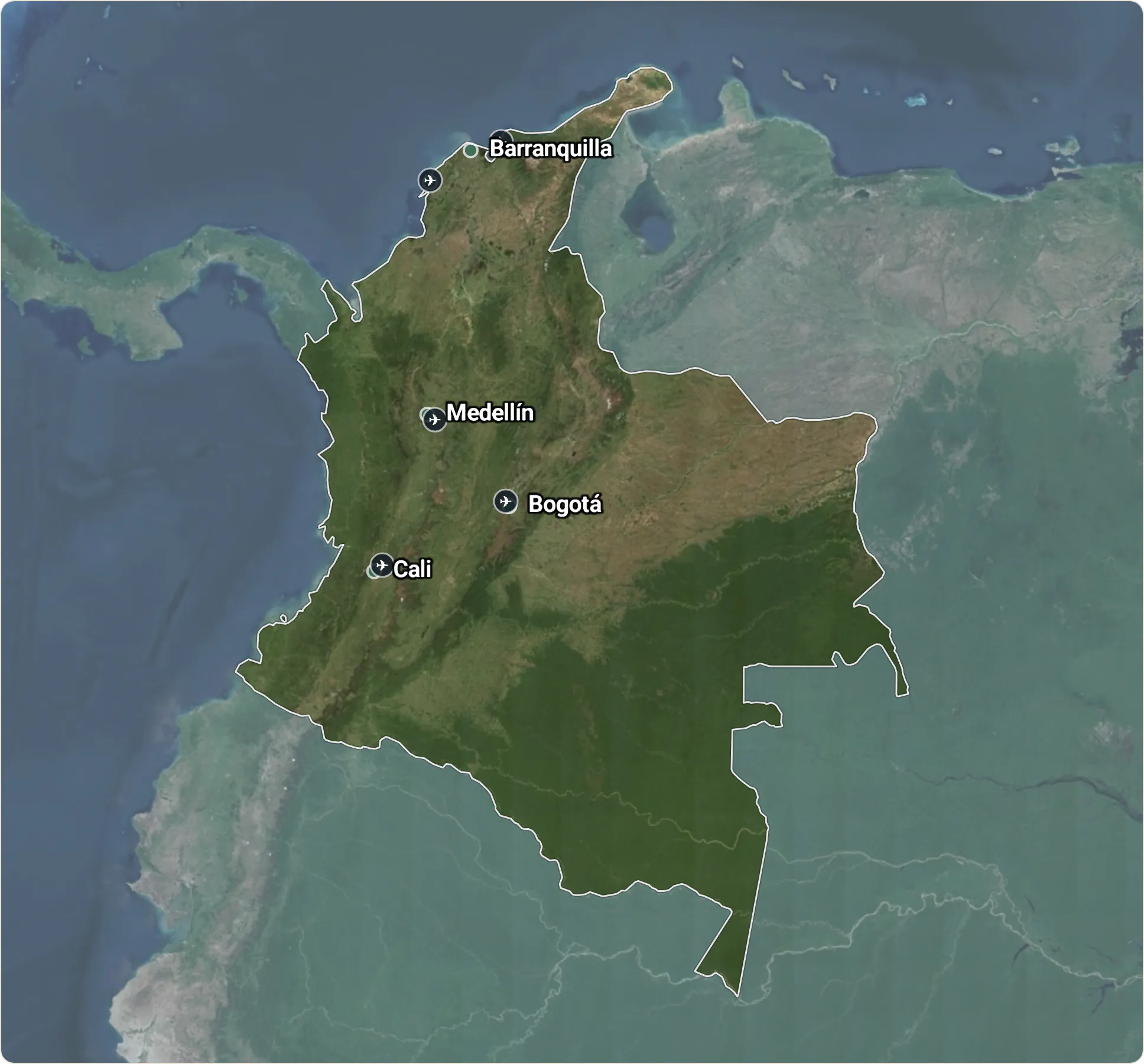 Map of Colombia