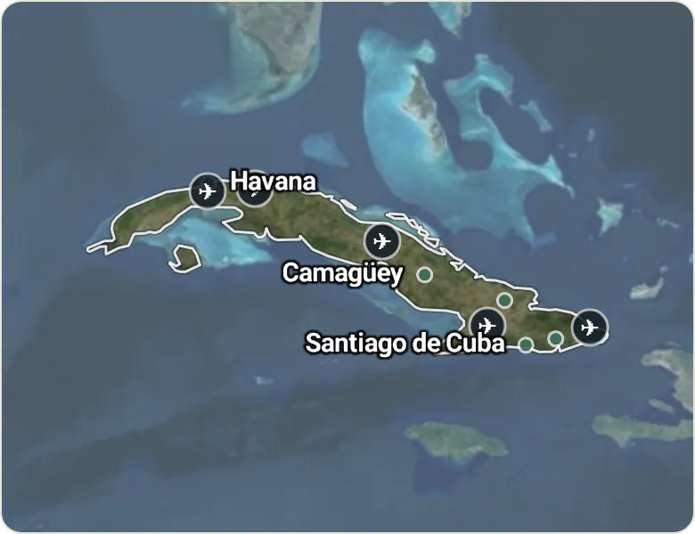Map of Cuba