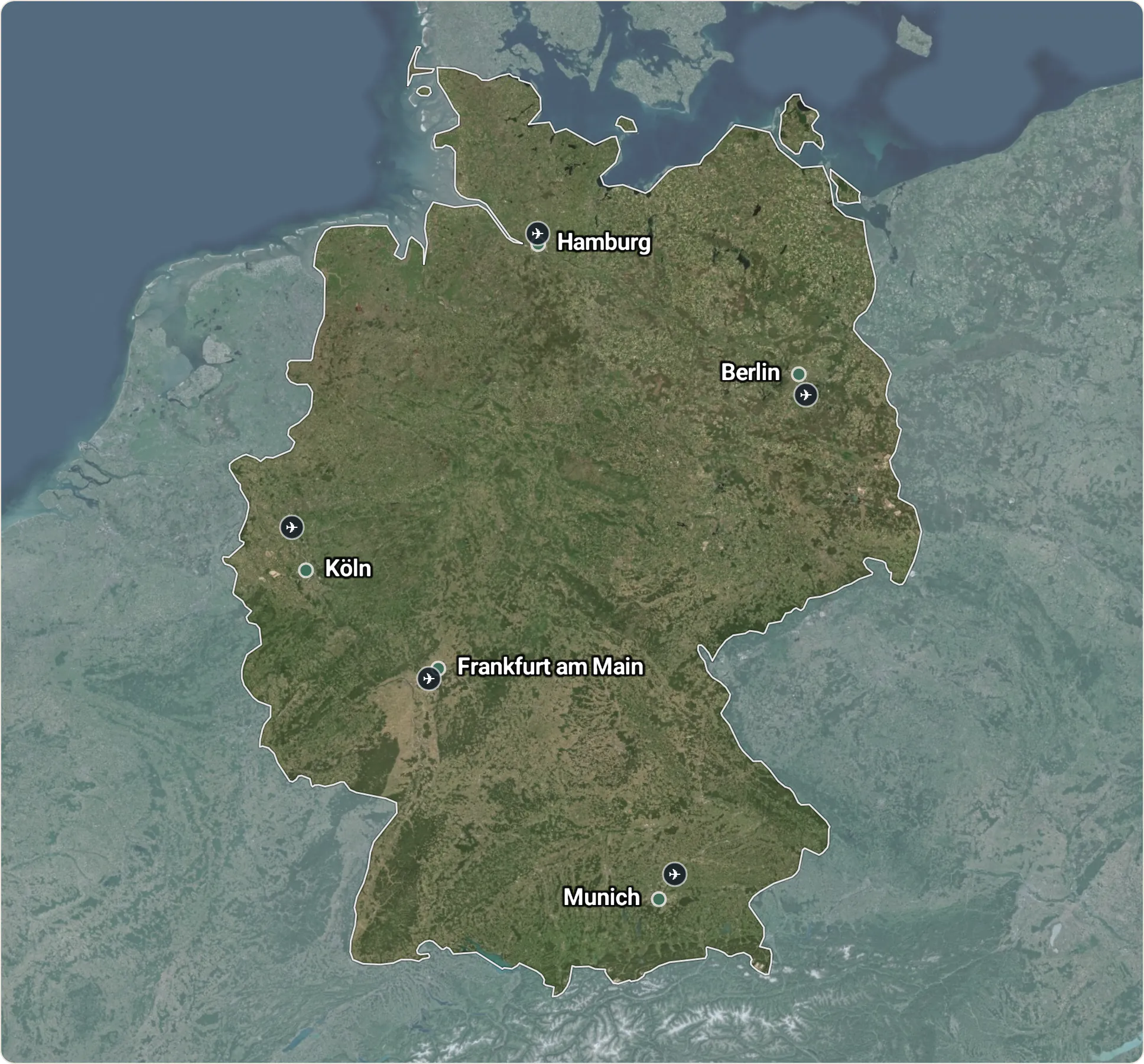 Map of Germany