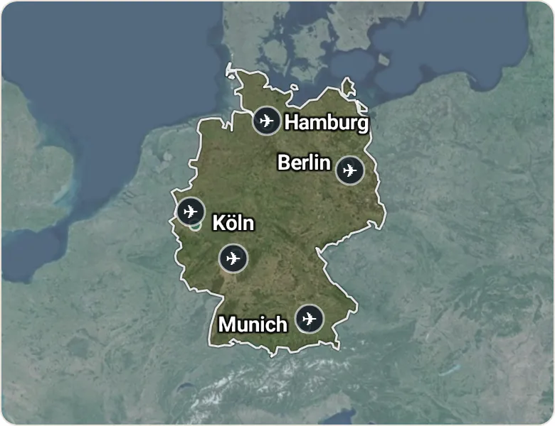 Map of Germany
