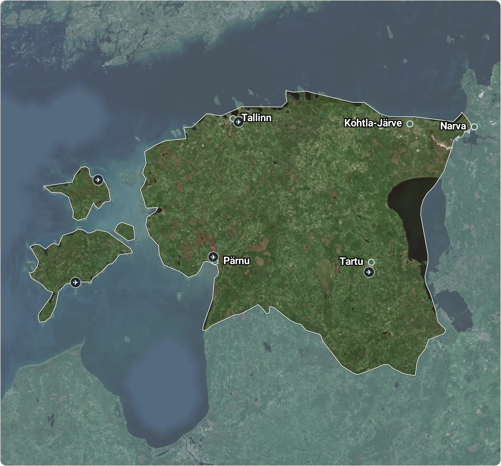 Map of Estonia