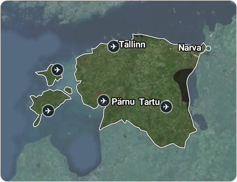 Map of Estonia