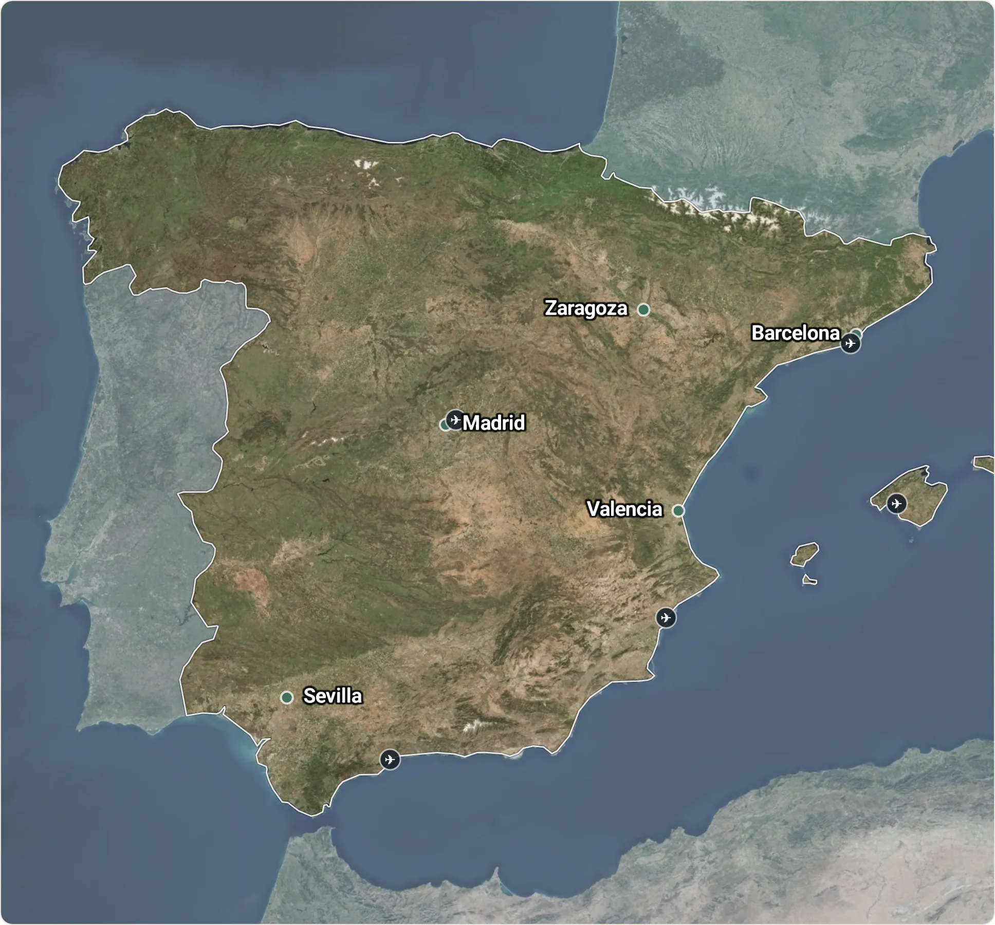 Map of Spain