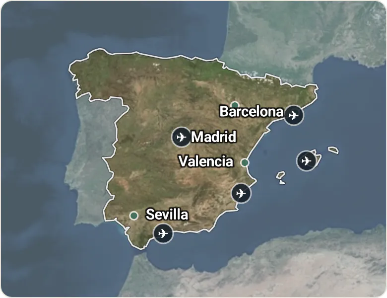 Map of Spain
